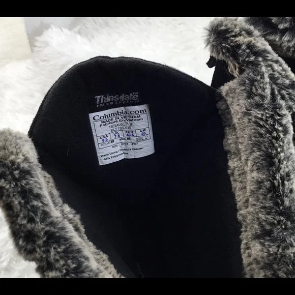 COLUMBIA TERAVAL BLACK WATERPROOF BOOTS 9.5 - Picture 7 of 9